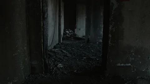 Abandoned house. Apocalypse. 스톡 동영상 97909698
