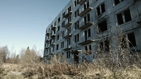 Abandoned house. Apocalypse. Stock Footage 97911097