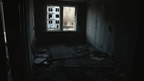 Abandoned house. Apocalypse. Stock Footage 97912979