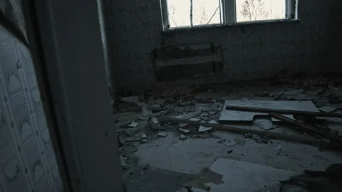 Abandoned house. Apocalypse. Stock Footage 97913852