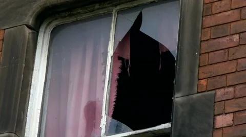 Abandoned House with broken windows #1 Stock Footage 50585684