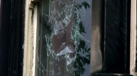 Abandoned House with broken windows #2 Stock Footage 50502624