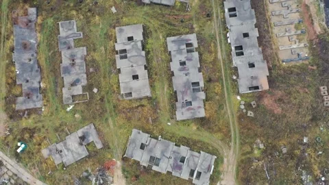 Abandoned house construction Stock Footage 142588954