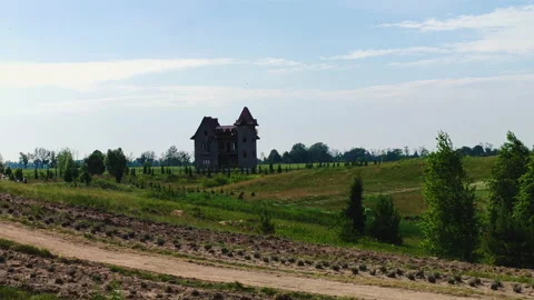 Abandoned house in the field Stock Footage 133515474