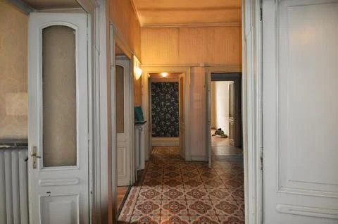 Abandoned house interior Foto stock