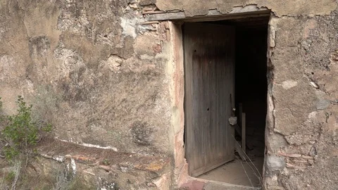 An abandoned house in the middle of the forest Stock Footage 92116557