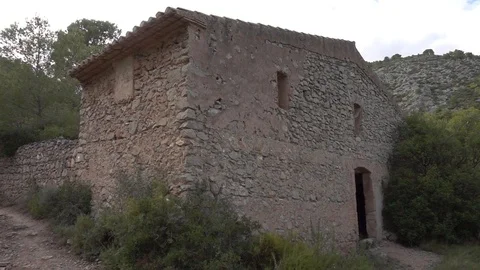 An abandoned house in the middle of the forest Stock Footage 92117813