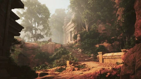 Abandoned House Surrounded by Dense Forest Stock Footage 266869755