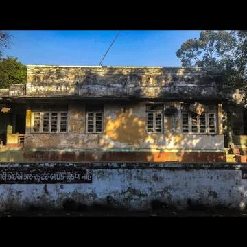 Abandoned house windows Stock Photos