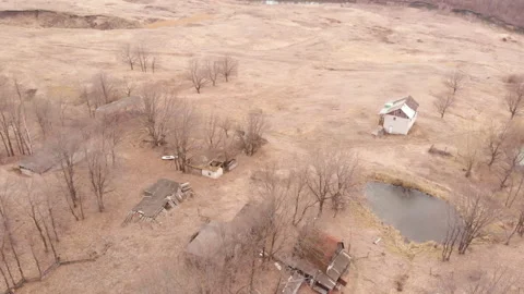 Abandoned houses Stock Footage 147087147