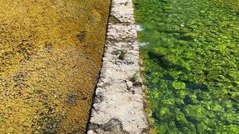 Abandoned hydrological facility Stock Footage 246392348