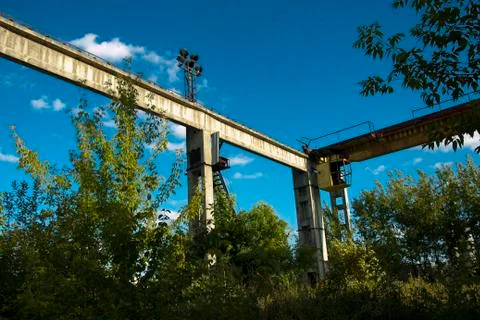 Abandoned industrial facility 스톡 사진