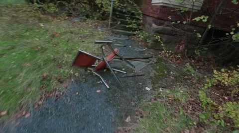 Abandoned Insane Asylum Stock Footage 13240551