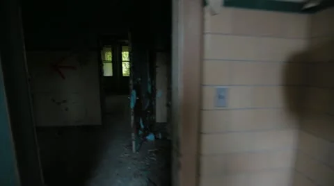 Abandoned Insane Asylum Stock Footage 13240564