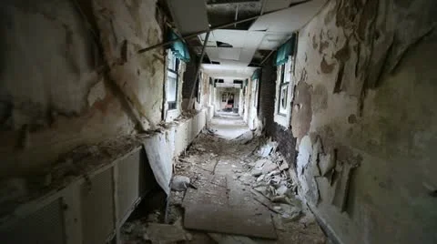 Abandoned Insane Asylum Video stock 13242580