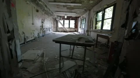 Abandoned Insane Asylum Stock Footage 13243035
