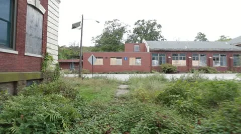 Abandoned Insane Asylum Stock Footage 13243536