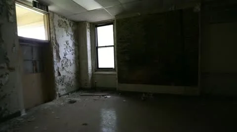 Abandoned Insane Asylum Stock Footage 13246358
