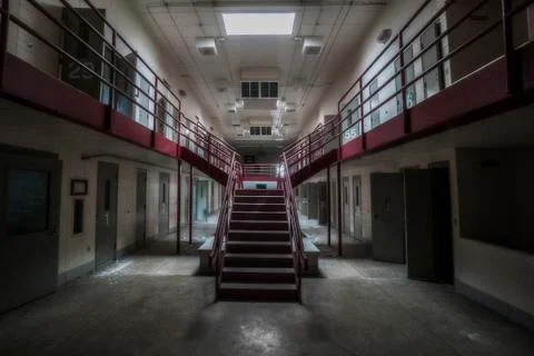 Abandoned Jail Block Stock Photos