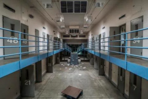 Abandoned Jail Block Stock Photos