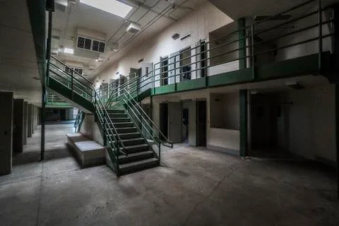 Abandoned Jail Block Stock Photos