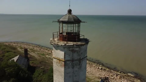 Аbandoned lighthouse 1 Stock Footage 160265840
