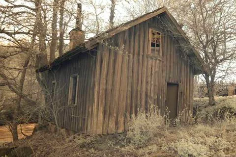 Abandoned lodging Stock Photos