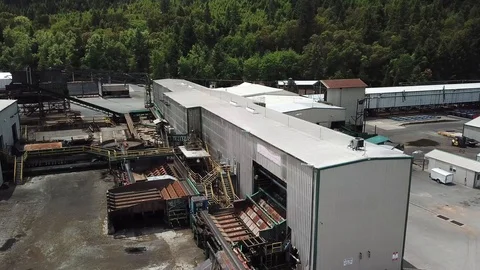 Abandoned Lumber Mill 1 Stock Footage 119394610