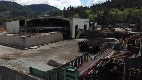 Abandoned Lumber Mill 10 Stock Footage 119394665