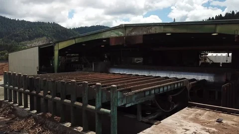 Abandoned Lumber Mill 11 Stock Footage 119394680