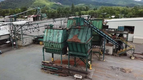 Abandoned Lumber Mill 24 Stock Footage 119394844
