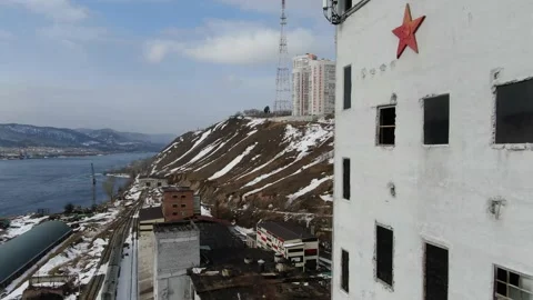 Abandoned mill building Video stock 151432414