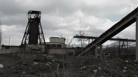 Abandoned mine Stock Footage 24717636