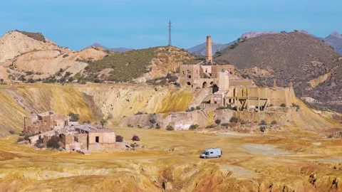 Abandoned mine in Mazaron, Spain Stock Footage 281273758