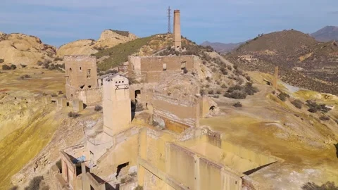 Abandoned mine in Mazaron, Spain Stock Footage 281273767