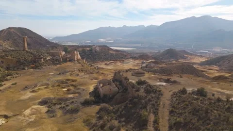 Abandoned mine in Mazaron, Spain Stock Footage 281273791
