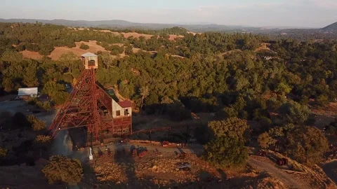Abandoned Mine Shaft Structure Stock Footage 317349365
