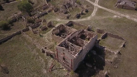 Abandoned mining buildings Stock-Footage 81512899