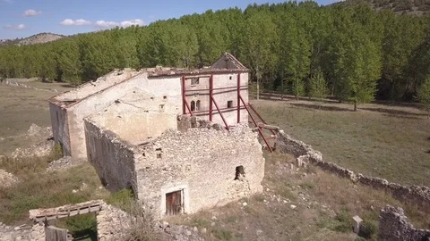 Abandoned mining buildings Stock Footage 81512951