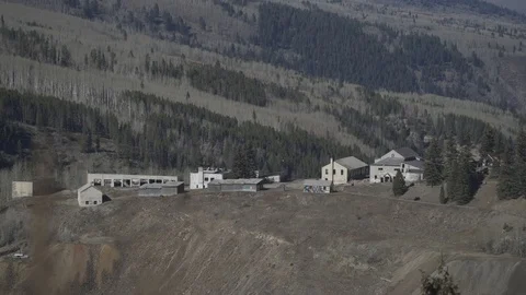 Abandoned Mining Town 4k Video stock 105417428