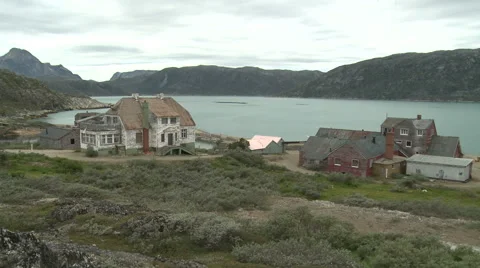 Abandoned mining town in Greenland Stock Footage 45508241