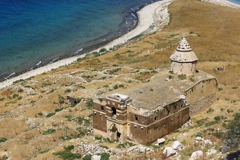 An abandoned monastery. 库存照片