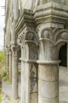 An abandoned monastery. 库存照片