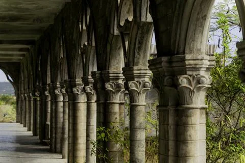 An abandoned monastery. 스톡 사진