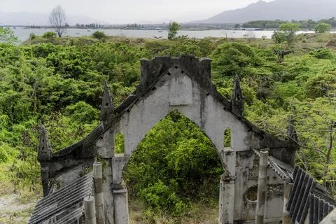 An abandoned monastery. Foto stock