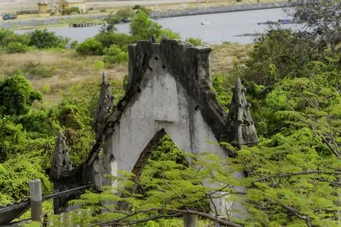 An abandoned monastery. Foto stock