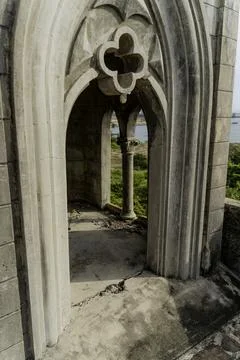 An abandoned monastery. Foto stock