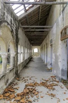 An abandoned monastery. Foto stock