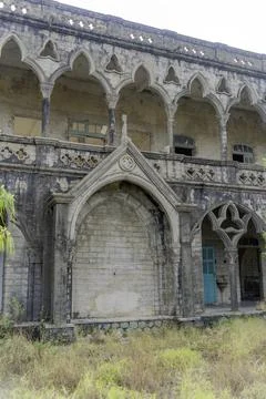 An abandoned monastery. 스톡 사진