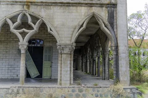 An abandoned monastery. 스톡 사진